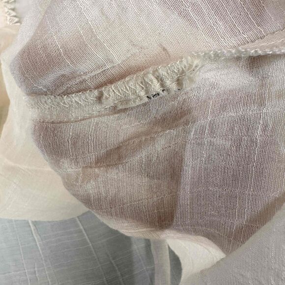 Miss Daisy White Dainty Lace Detailing Tunic Blouse Size Large - Picture 5 of 7